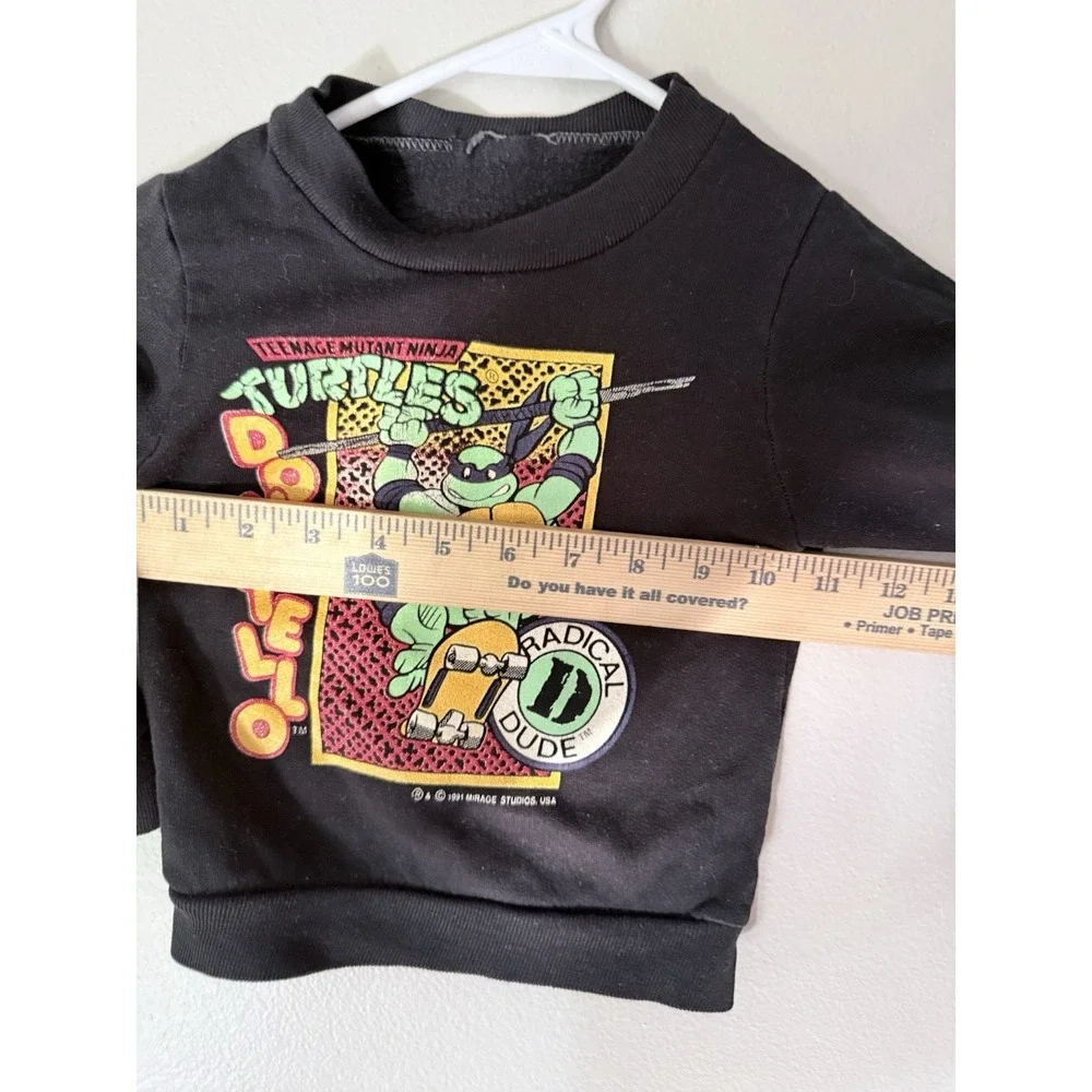 VTG‎ Kids 1991 Mirage Teenage Mutant Ninja Turtles Donatello Crewneck Sweatshirt